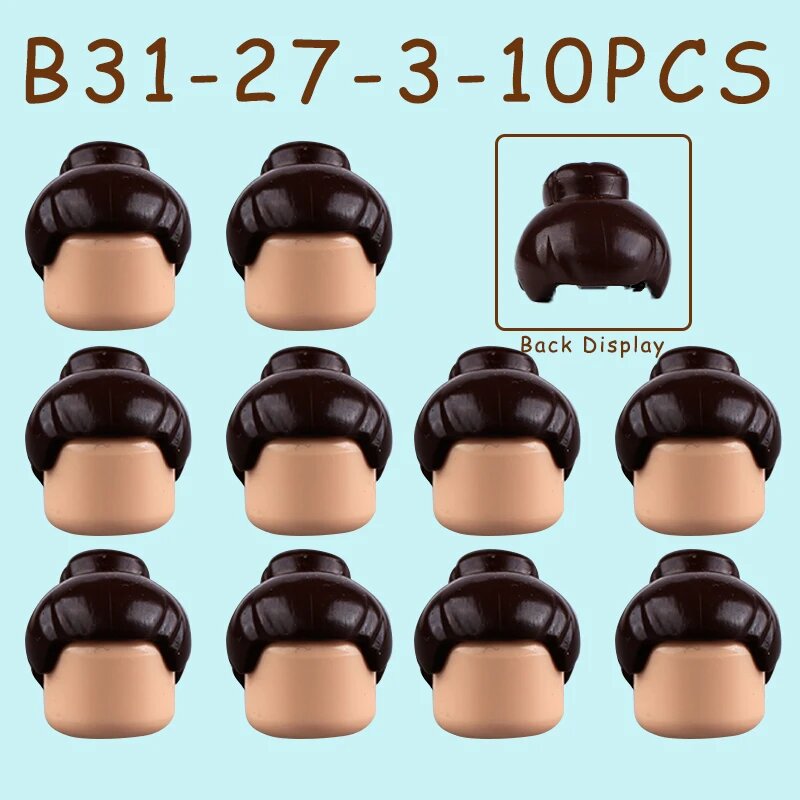 Фигурки для LEGO волосы B31-27-3-10PCS