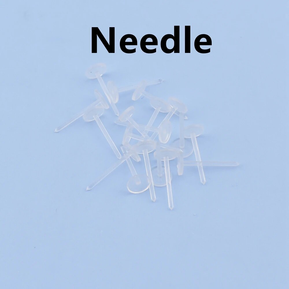 Пластиковые застежки для сережек Needle, 200шт