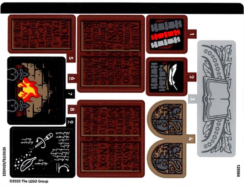 Деталь Lego 76442stk01 Sticker Sheet for Set 76442 - (10110178/6516523)