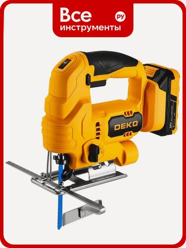 Изображение товара Лобзик аккумуляторный DEKO DKJS100, 20В, 2x2.0Ач 081-1087