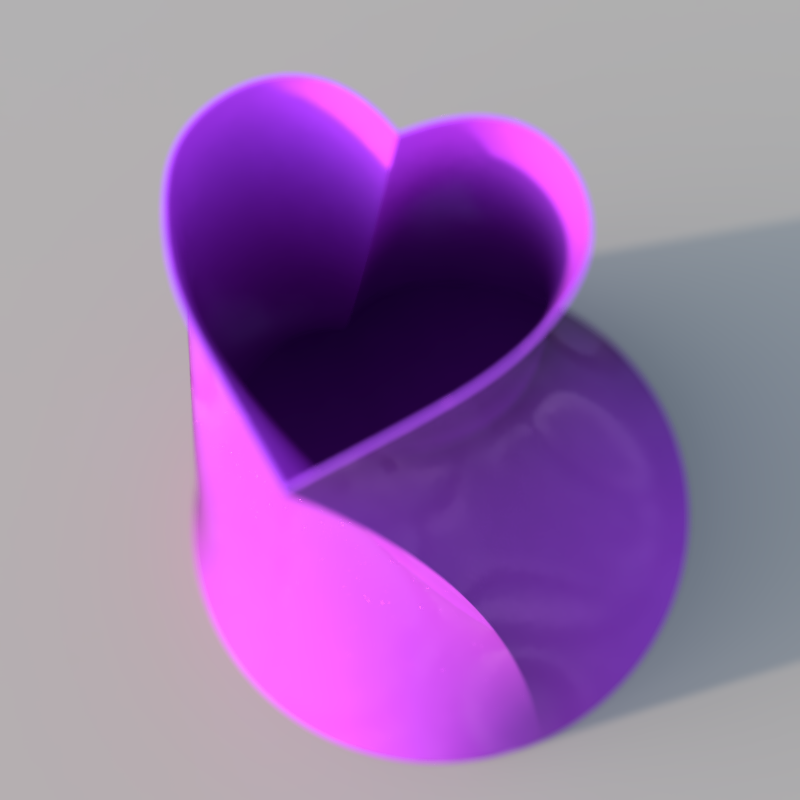 Ваза декоративная с сердцем, 3D-печать, 3DOPRU арт. VASE-PR-129528