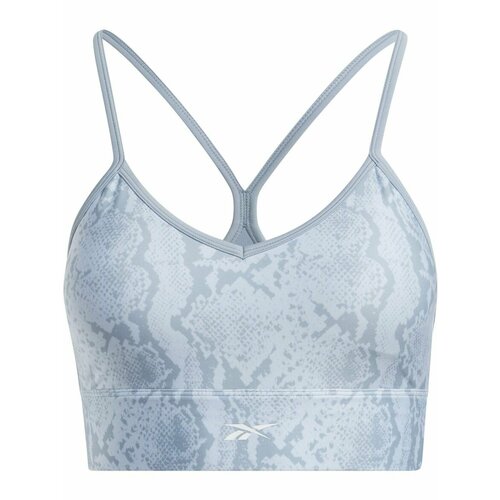 фото Топ спортивный reebok id train aop bra w, размер xl int, синий