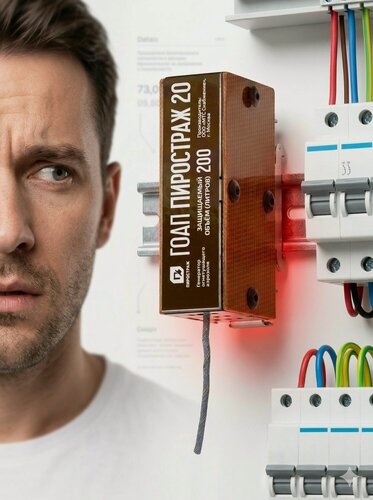 Изображение товара Установка пожаротушения на дин din рейку в электрощит щиток ЩИТ Пиростраж