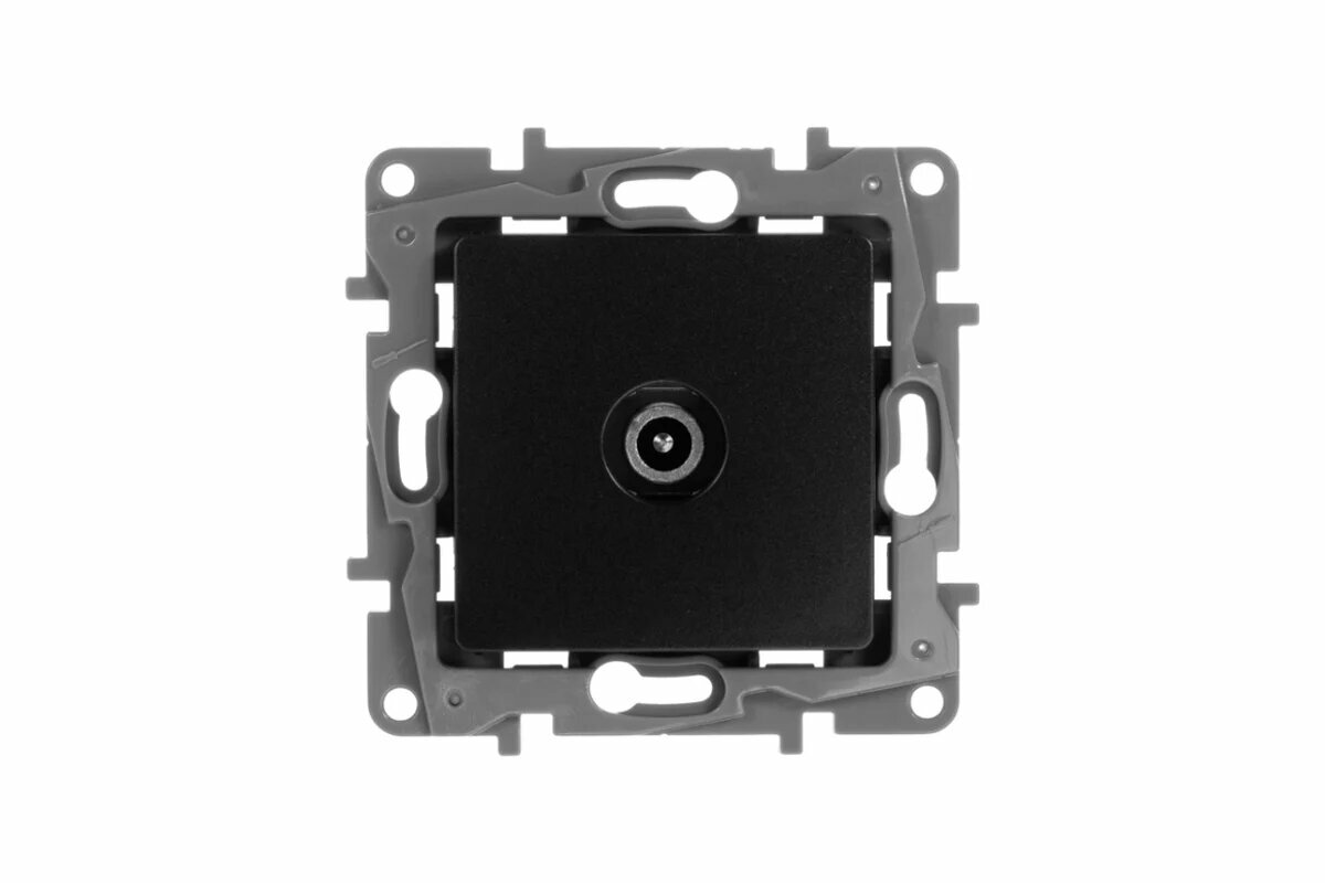 Legrand Etika Антрацит Розетка TV оконечная, 672665, черная, 10 шт.