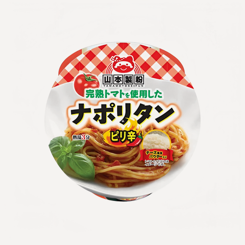 Изображение товара Лапша быстрого приготовления Yamamoto Seifun острые спагетти неаполитано с сыром 82 г, Япония