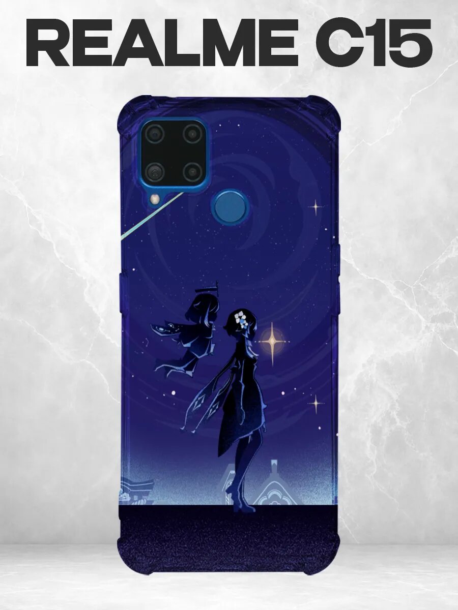 Чехол на Realme C15 Genshin Impact