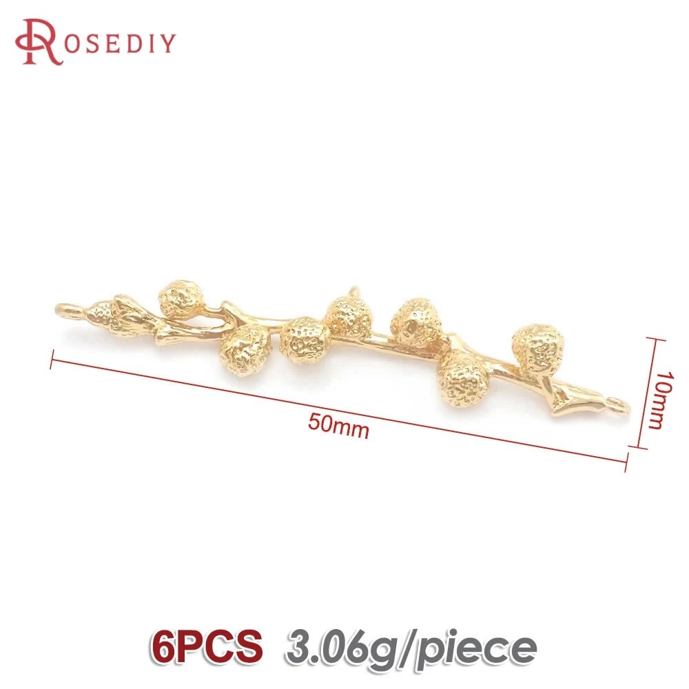 Подвески из латуни Rosediy золотого цвета 38577-18K Gold Color