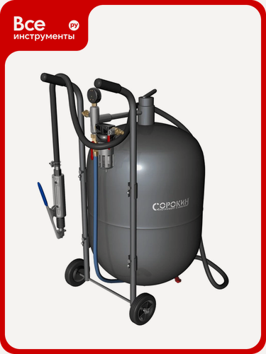 Изображение товара Пескоструйный аппарат Сорокин 10.1, Для работы данного устройства необходим компрессор с давлением 4-8 атм