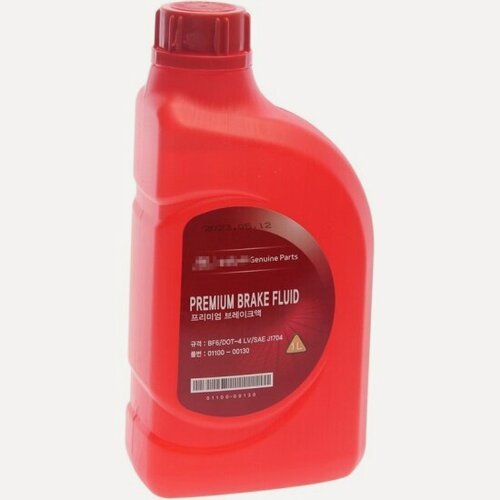 Изображение товара Тормозная жидкость Hyundai/kia Brake Fluid DOT-4 1 л (Южная Корея), 01100-00130