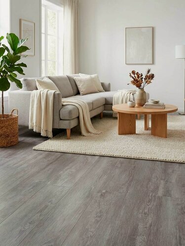 Изображение товара Кварцвинил Виниловая ПВХ плитка влагостойкая SPC Sanamero Аврора 3,5-01, 1200 х 180 мм, 2,16 м2, 10 шт/уп