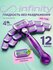 Бритва женская станок для бритья с 12 кассетами INFINITY SenseBerry, 4 лезвия