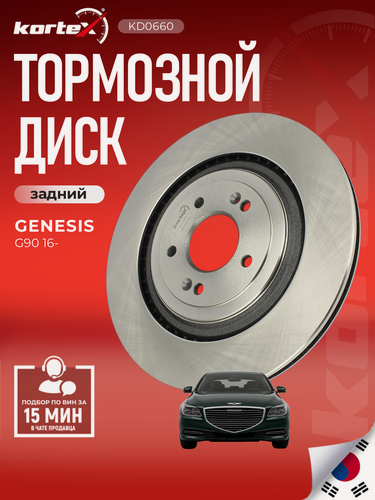 Изображение товара Тормозной диск задний Генезис G90/G90L 58411J6000