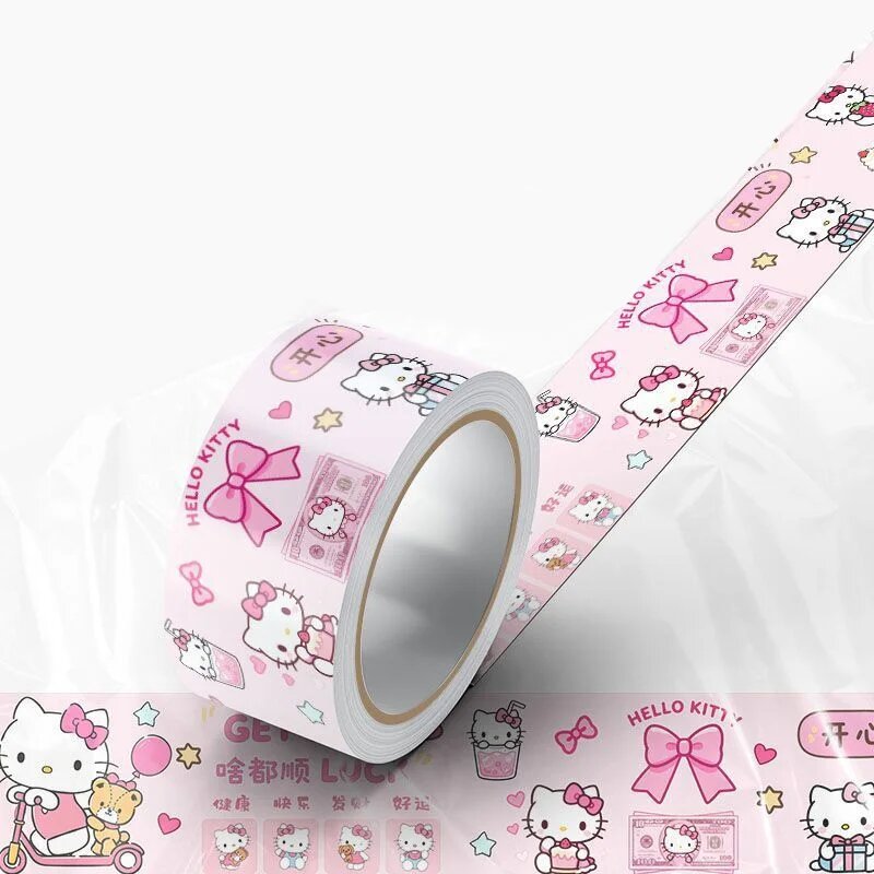Наклейки для бухгалтерского учета с изображением Hello Kitty Kuromi от Sanrio, наклейки для украшения выпечки, наклейки для запечатывания конвертов в