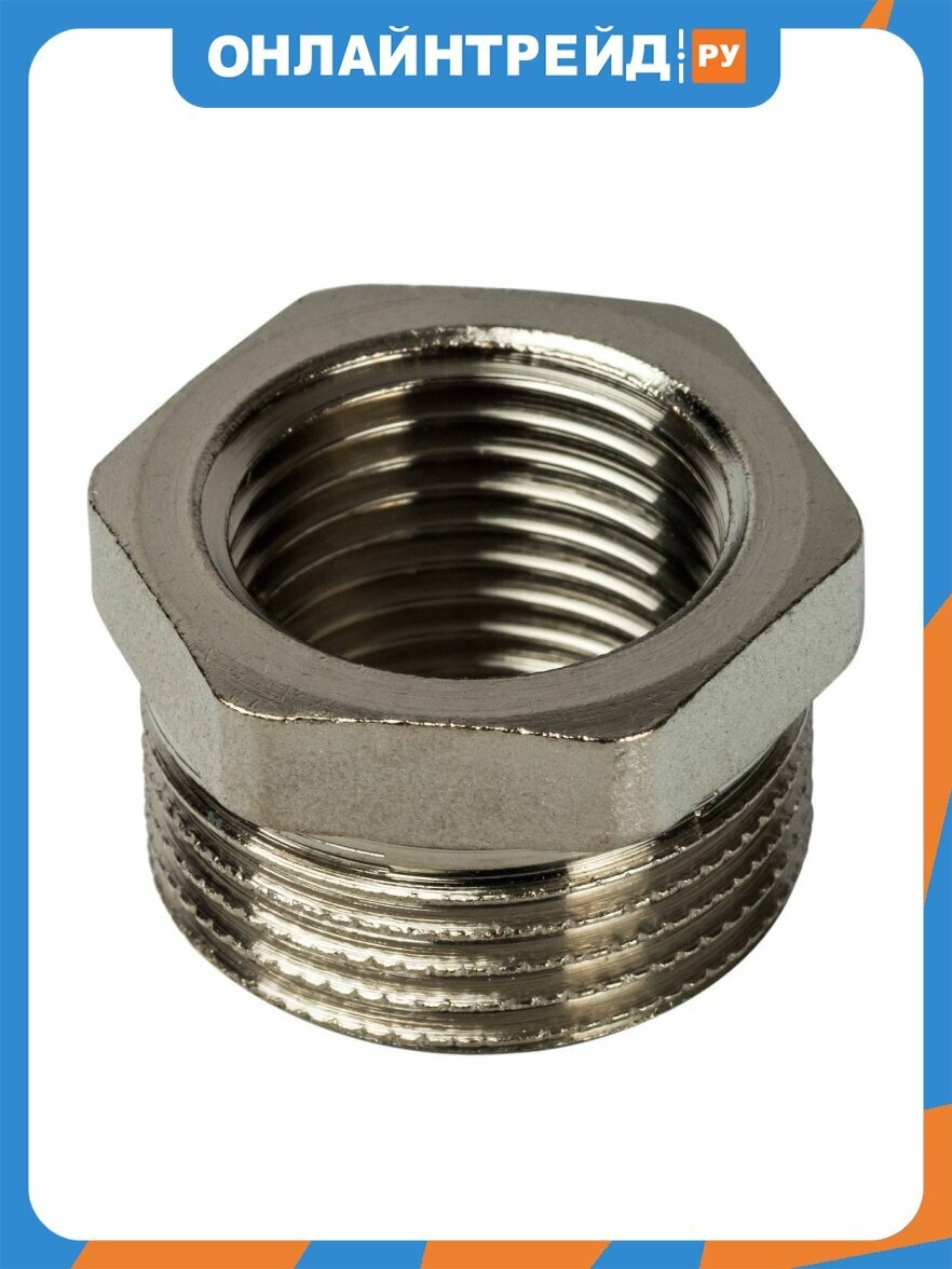 Футорка Stout SFT-0029-003412 никелированная 3/4X1/2