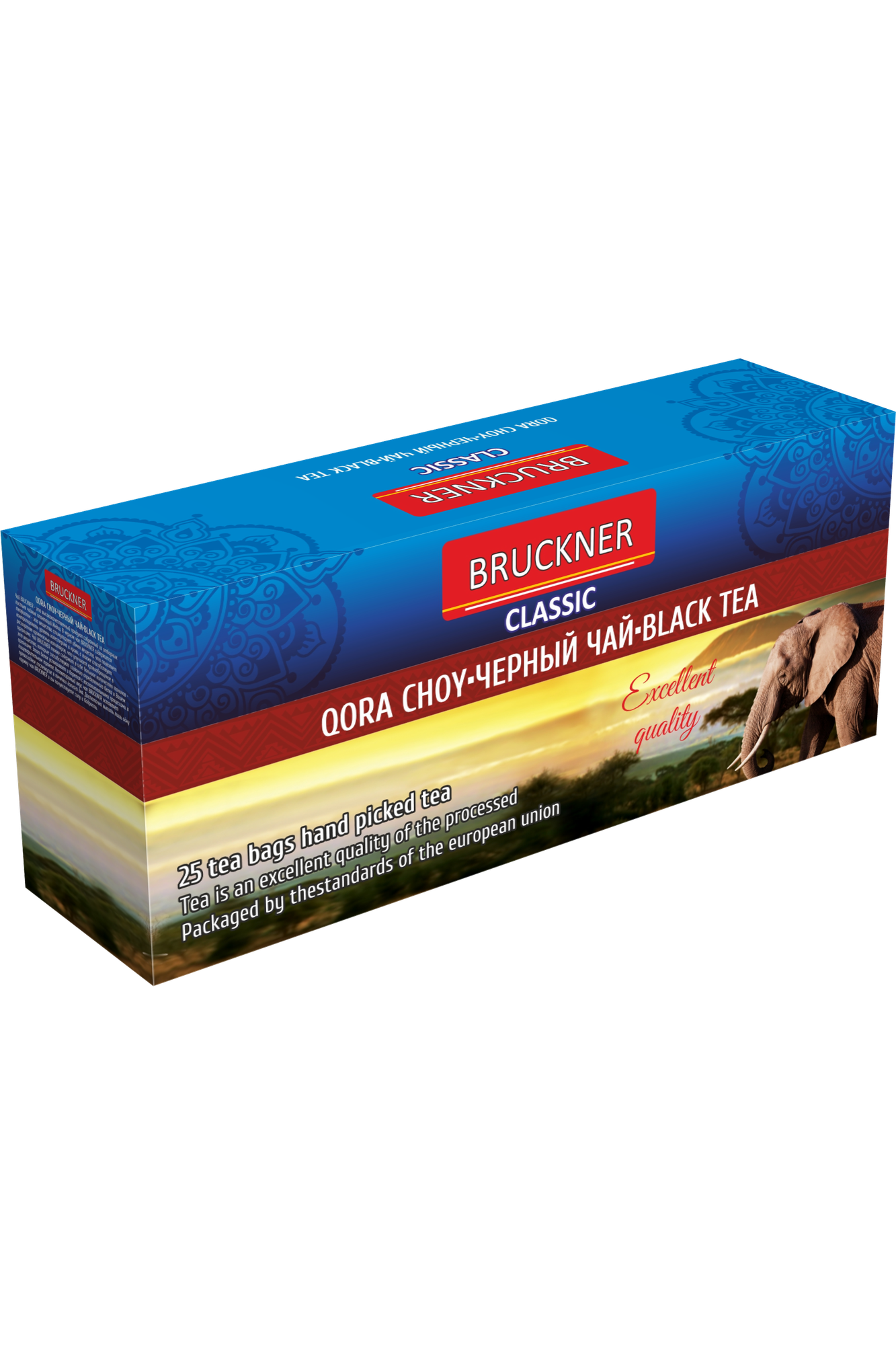 Чай BRUCKNER чёрный пакетированный 25 шт в упаковке, премиум вкус