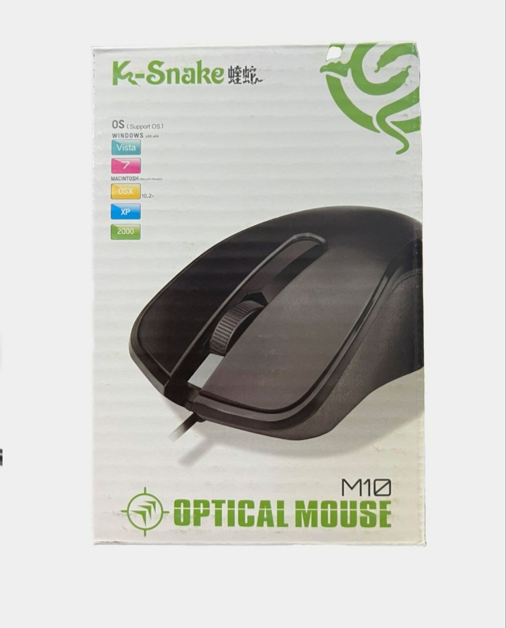 Мышь Mini K-Snake, для игр, с оптическим сенсором, бесшумная, черная