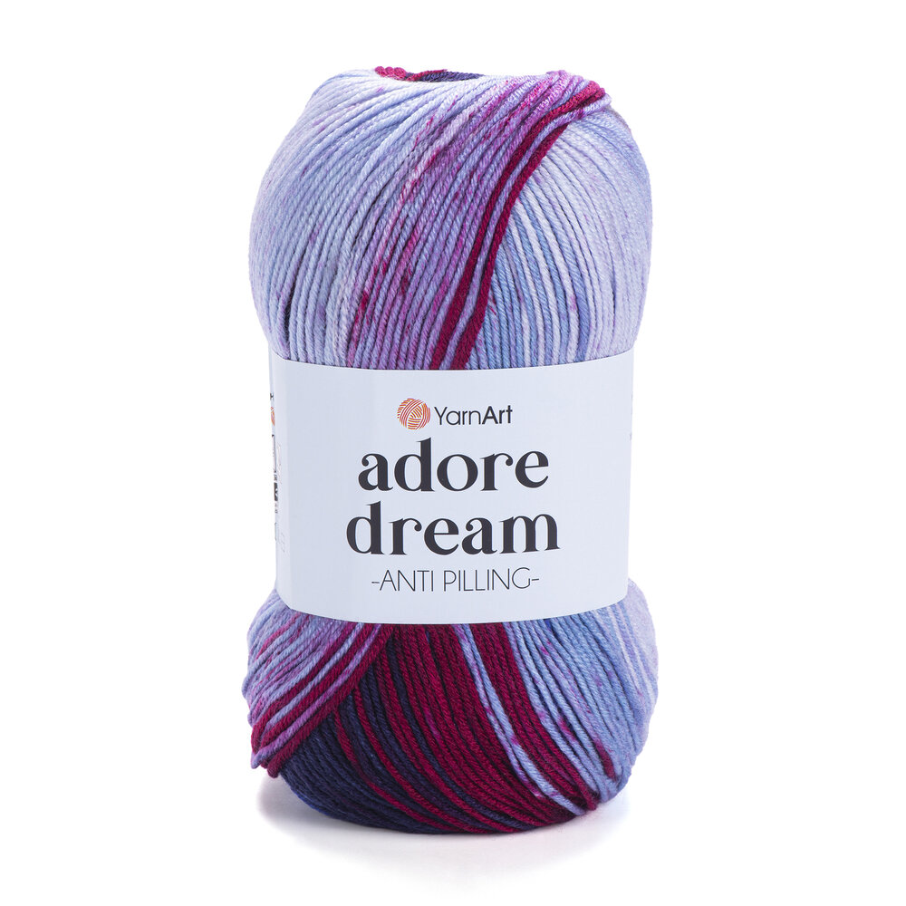 Пряжа для вязания YarnArt Adore Dream 1075 голубой ягодный 100 гр/280 м 100% антипилинг акрил