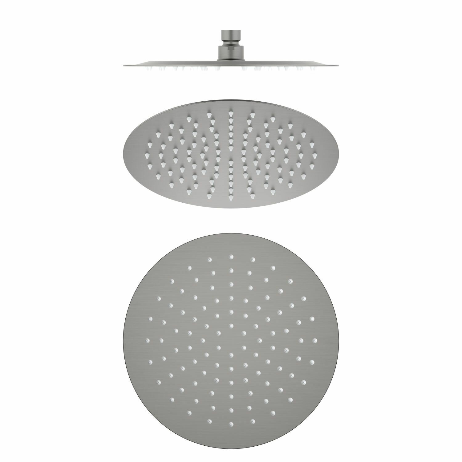 Круглый верхний душ 250*2 мм Aquatek AQ2073BGM, оружейная сталь