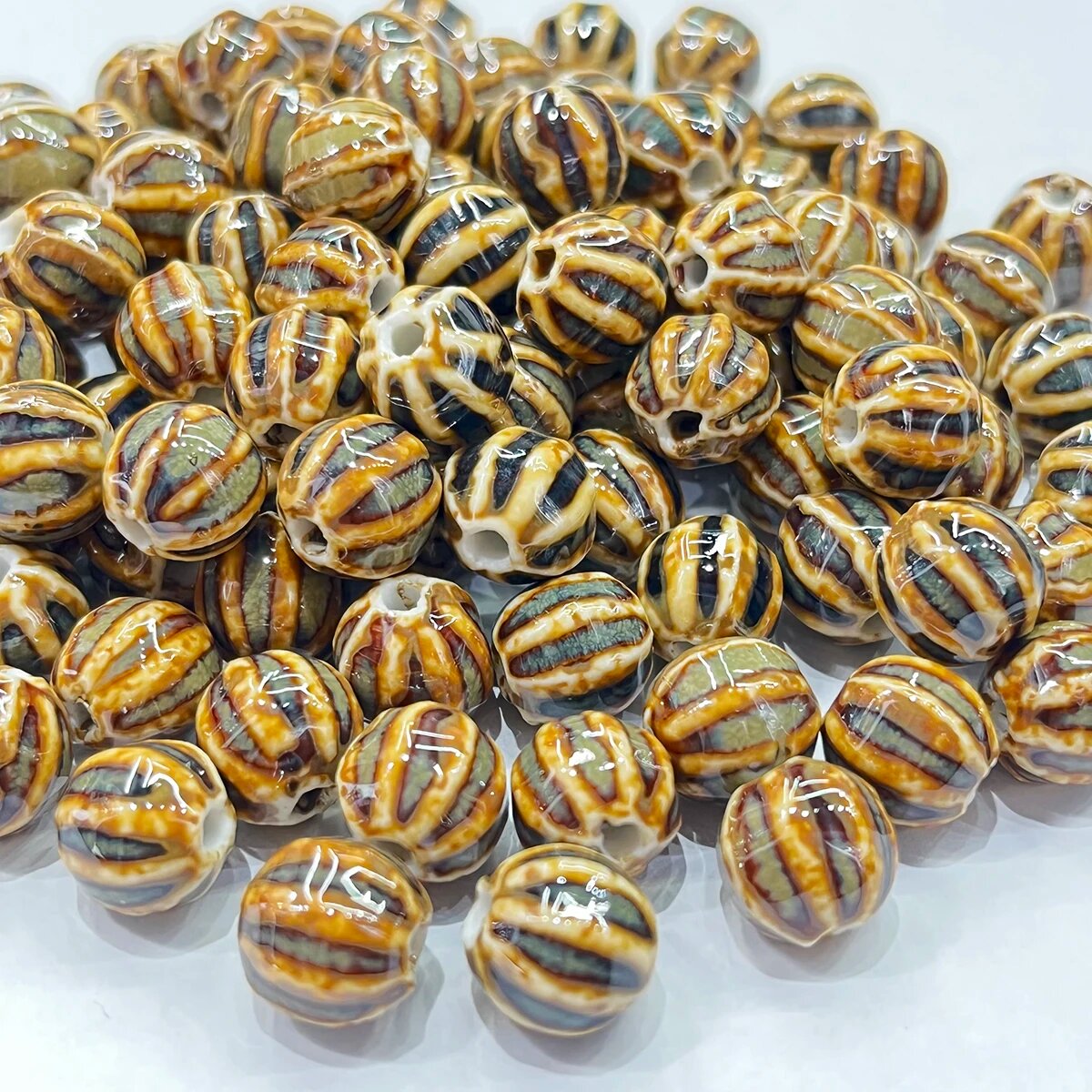 Браслеты керамические шарики 40PCS, цвет yilianyoumeng