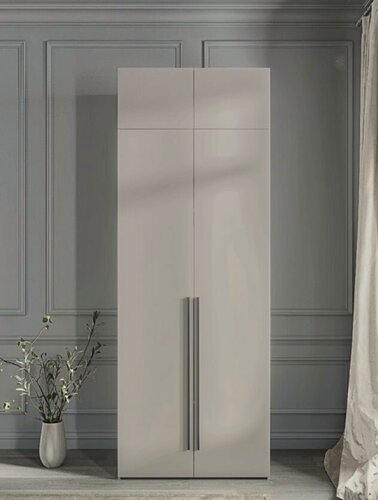 Изображение товара Casa Mia 70x60x240 см. Шкаф для одежды распашной с антресолью, 2-дверный, кашемир, ручка скоба 960 мм