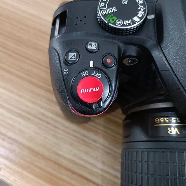Красная заменяемая кнопка затвора с гравировкой логотипа Fuji для камер Fujifilm T100/T200, Sony A7R3/A7R4, Canon EOS с