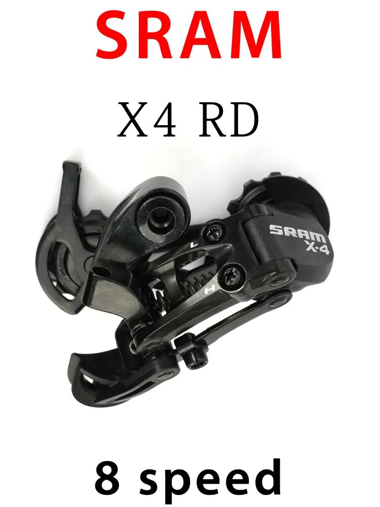 Переключатель передач SRAM RD-X4 8s в средней обойме, черный