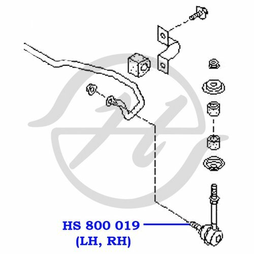 Тяга стабилизатора Hanse HS800019