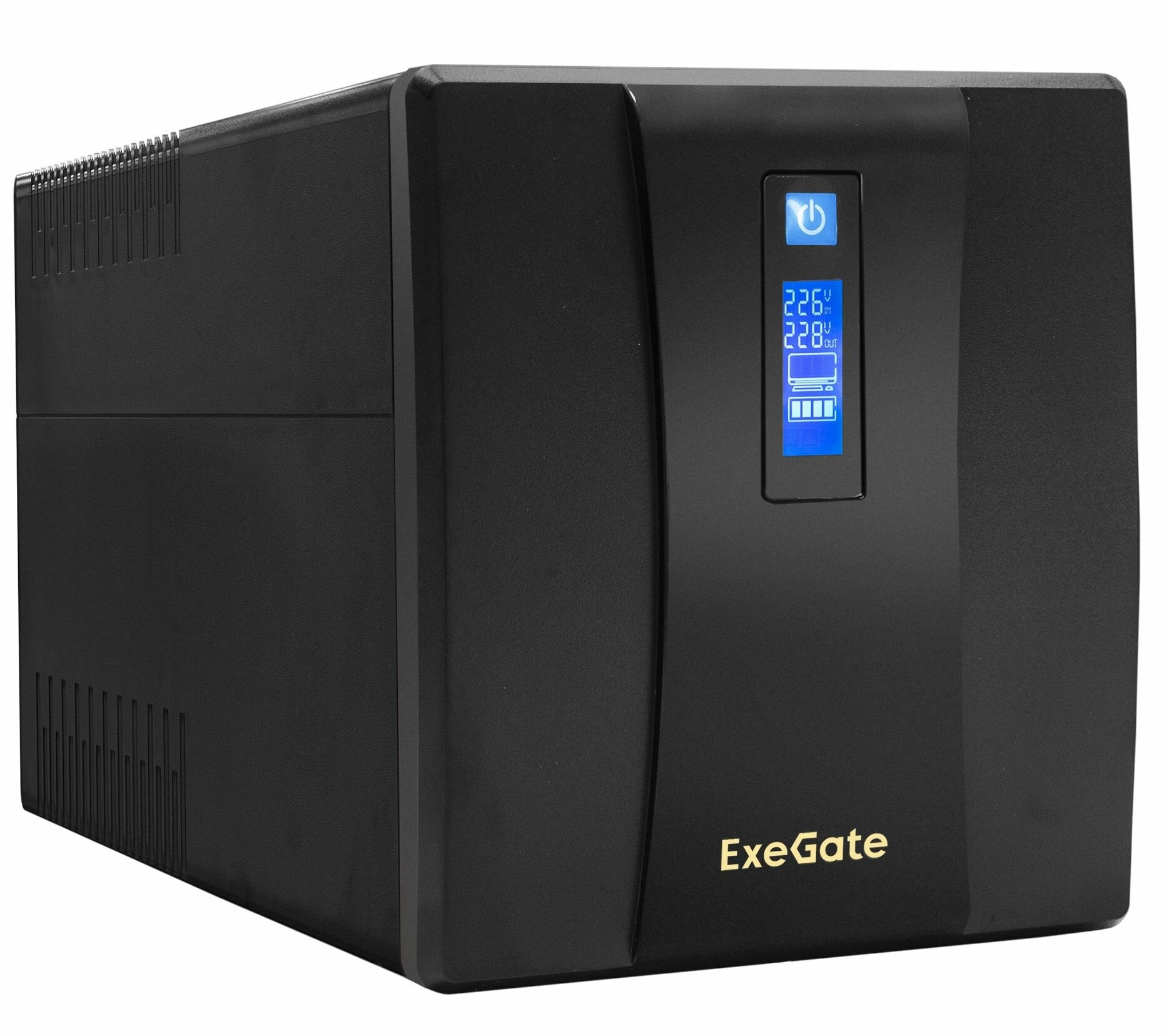 Exegate EP285494RUS ИБП ExeGate SpecialPro Smart LLB-1200. LCD. AVR. EURO. RJ. USB <1200VA/750W, LCD, AVR, 4 евророзетки, RJ45/11, USB, Black>