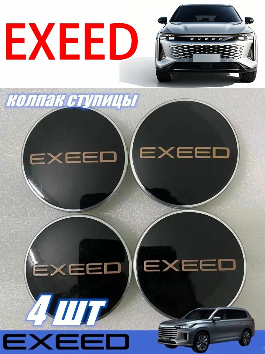 Колпачок центрального отверстия EXEED TXL/RX/LX/.4 шт(Автомобильный оригинал)