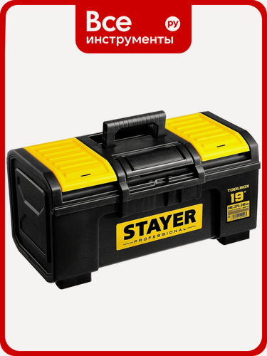 Изображение товара Пластиковый ящик для инструмента STAYER Professional TOOLBOX-19 38167-19, для хранения метизов