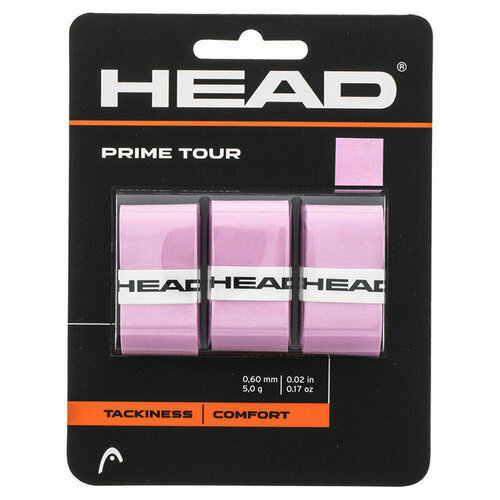 Обмотка для ручки ракетки HEAD Overgrip Prime Tour x3 Pink 285621-PK