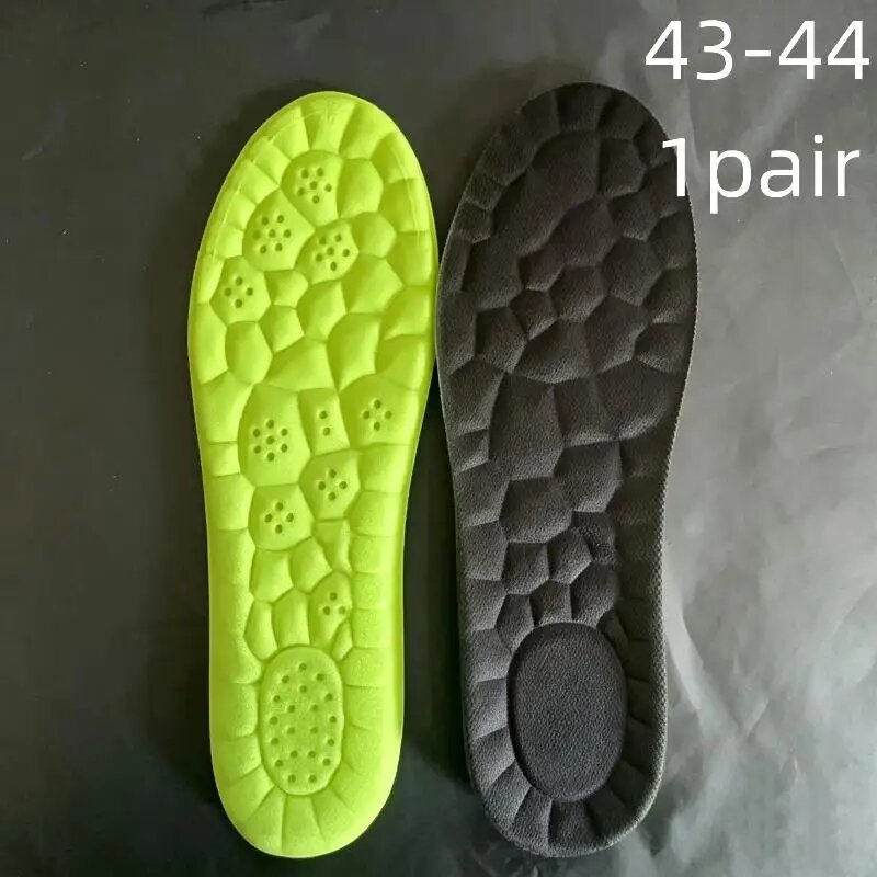 Новые 4D спортивные стельки (1 пара) для обуви: супермягкие, амортизирующие, с поддержкой свода стопы, ортопедические вкладыши