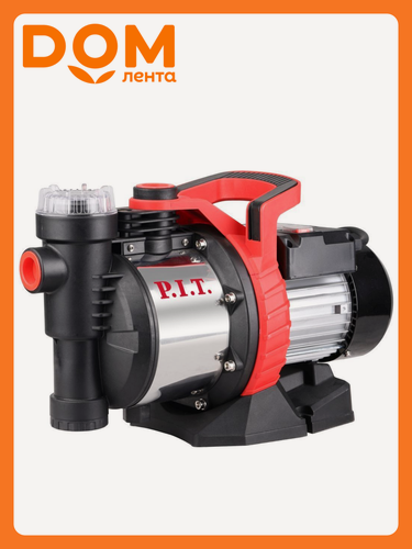 Изображение товара Насос садовый P.I.T. POG1100P, центробежный, нержавеющая сталь, 1100Вт, черный