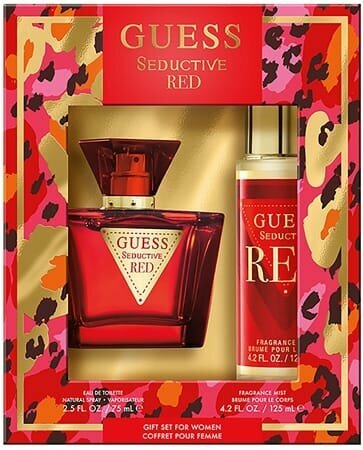 Туалетная вода guess seductive red, для женщин, набор 75 мл + 125 мл