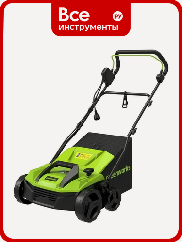 Изображение товара Электрический аэратор-скарификатор GreenWorks 1500W, 36 см 2515507, без чистки агрегата