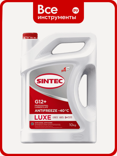 Изображение товара Антифриз Sintec LUXE G12 +, 10 кг, красный 614504