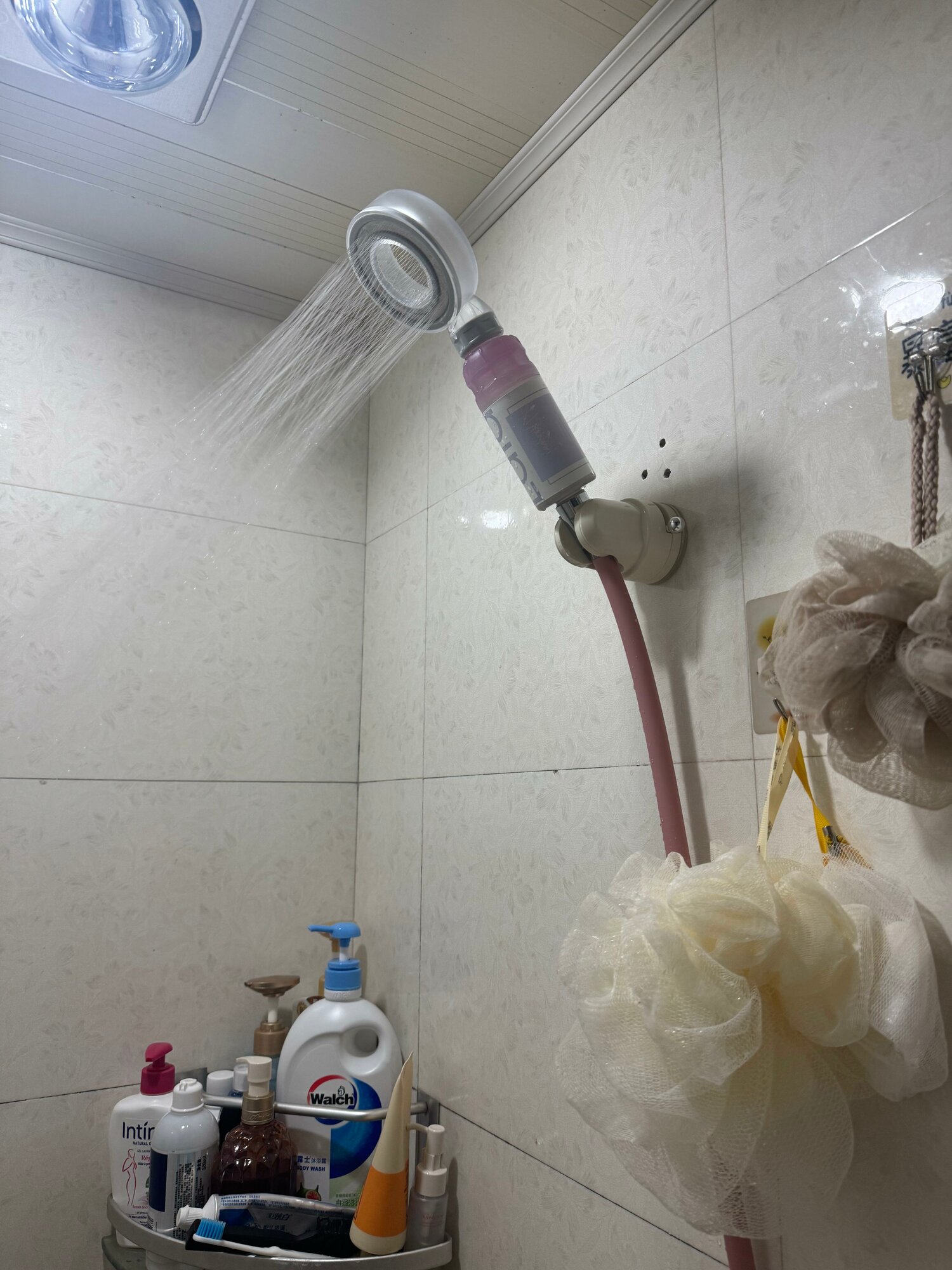 Душевая лейка с кольцом космического дизайна, фильтрованная вода для ванной комнаты, незаменимая домашняя
