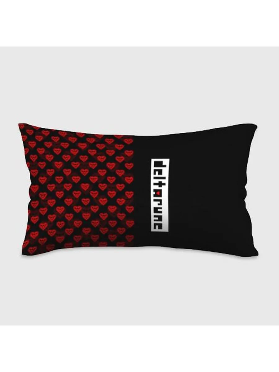 Half pattern Deltarune logo Подушка