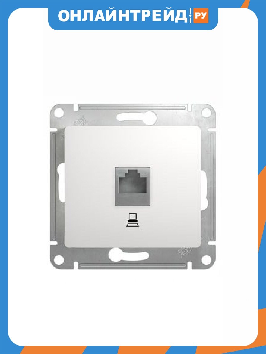 Розетка Systeme Electric (schneider Electric) SCHNEIDER ELECTRIC кат.5E SE Glossa, Белый