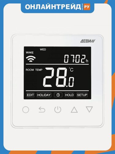 Изображение товара Терморегулятор Деви Prime программируемый, c Wi-Fi, с комбинацией датчиков, белый, 16А