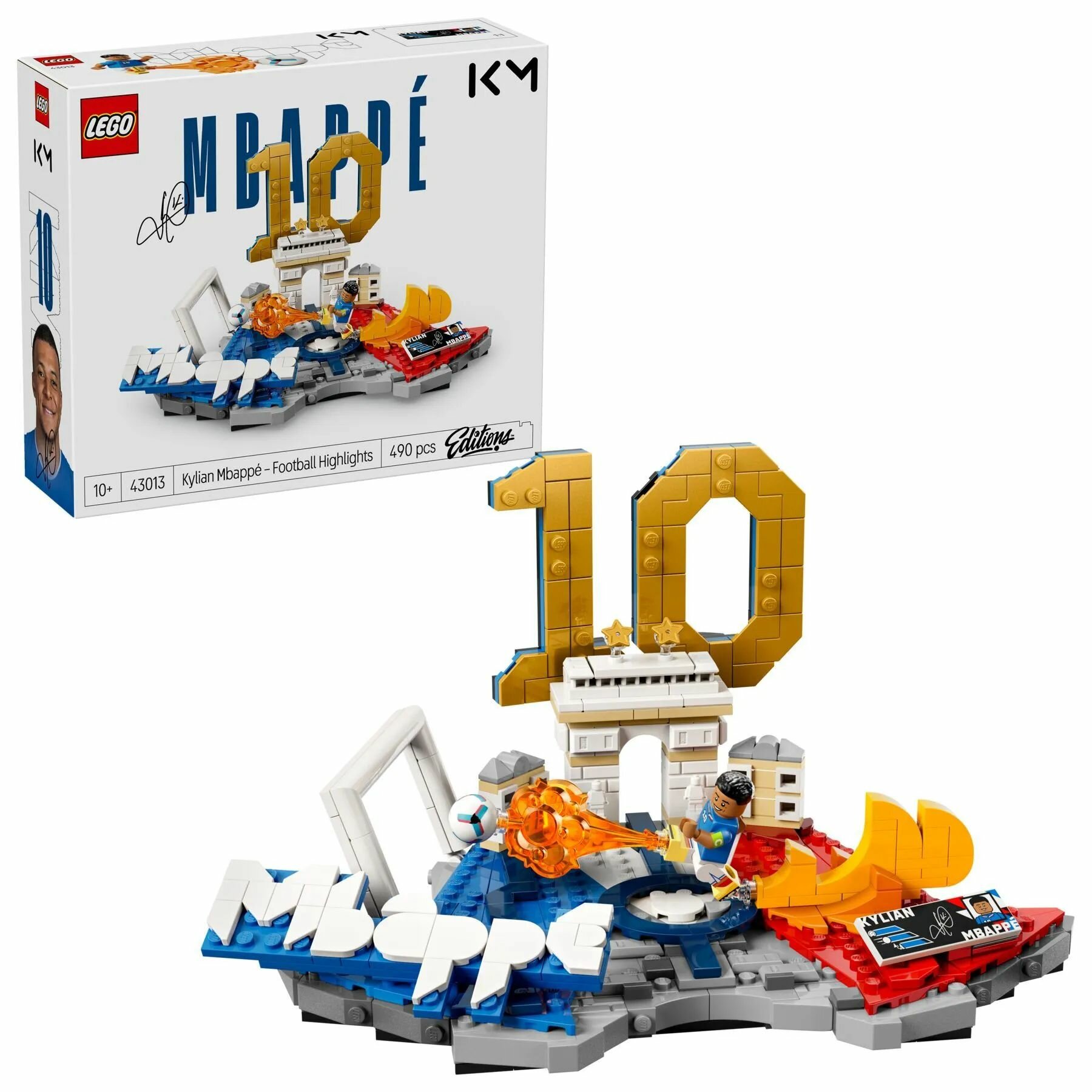 Конструктор LEGO Editions 43013 Килиан Мбаппе - лучшие моменты футбольного матча