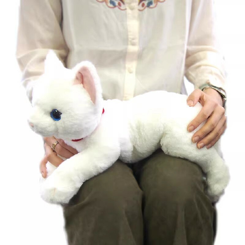 Плюшевая игрушка унисекс SUNLEMONORIGINAL Белая кукла-котенок, M White Cat P-1832, успокаивающая