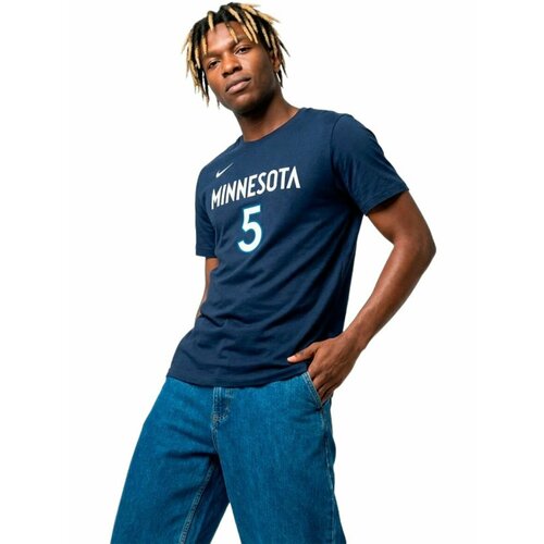 фото Футболка спортивная nike minnesota timberwolves nba t-shirt dr6387, размер xl, синий