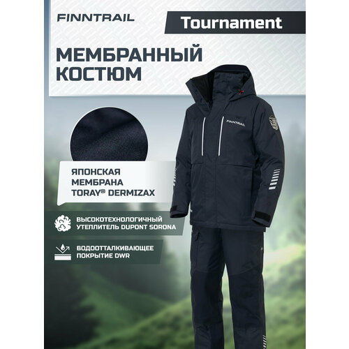 фото Комплект верхней одежды горнолыжный finntrail tournament insulated утепленный мембранный, размер xxl, графит