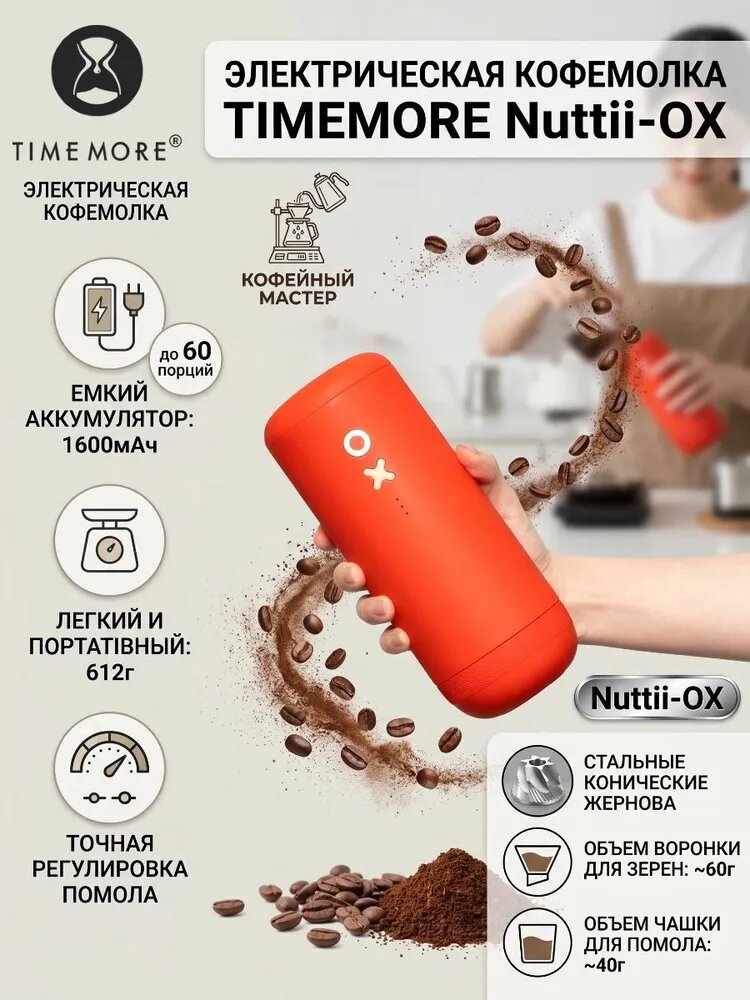 Кофемолка TIMEMORE Nuttii-OX, объем 60 г, стандартный вариант модели
