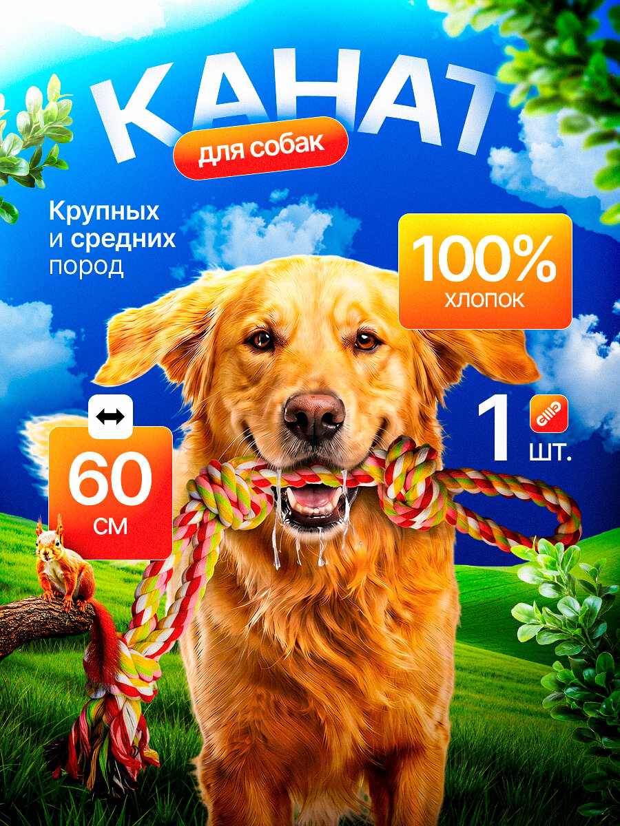 Игрушка канат для животных кбжзр
