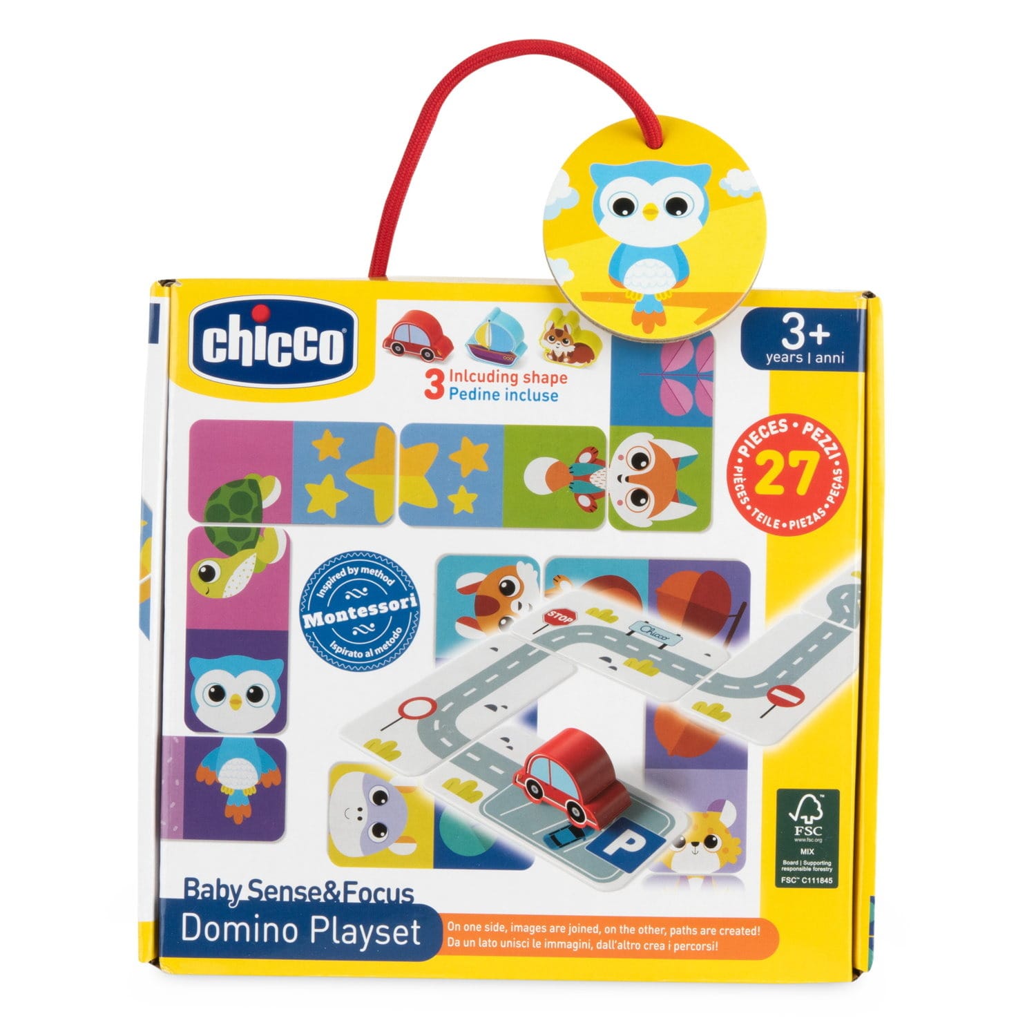 Головоломка Chicco Baby Sense & Focus, домино Открыватели природы , логическая игра для детей
