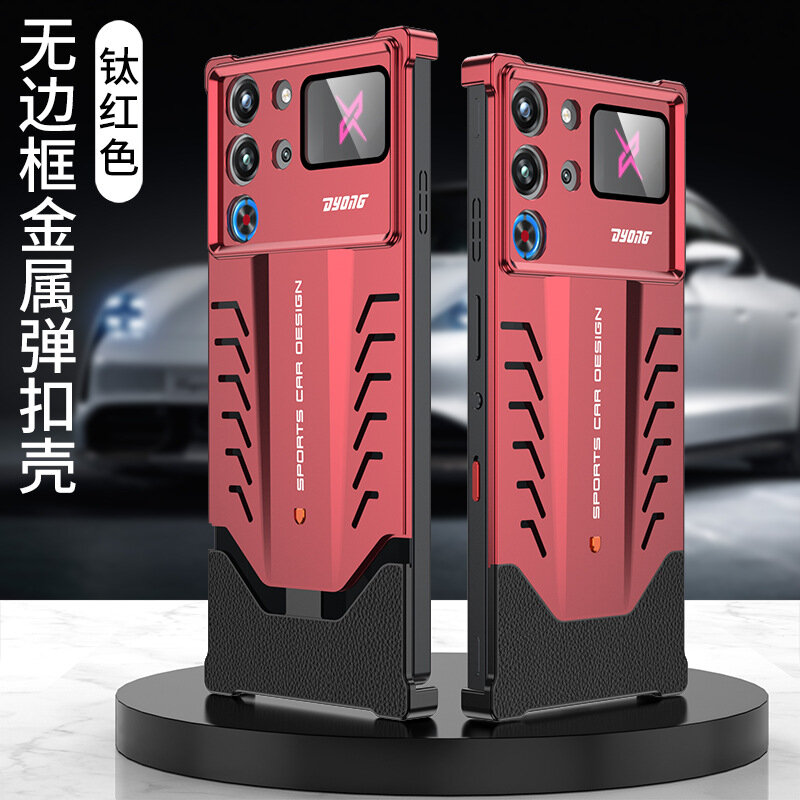 Тонкий алюминиевый чехол с охлаждением для RedMagic 9 Pro / 9 Pro+ / 9 SPro / 9 SPro+ Рубиново-красный