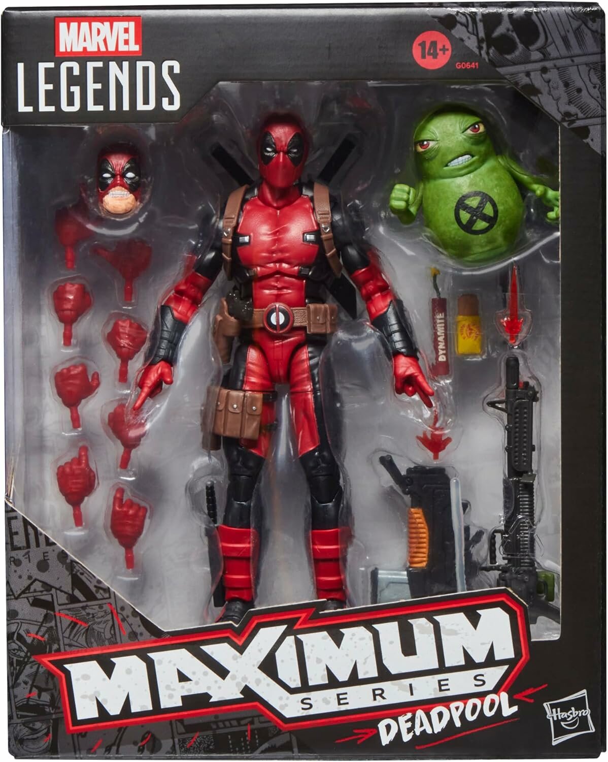 Marvel Legends Maximum Deadpool фигурка 6" 24 аксессуара Doop эффекты оружие