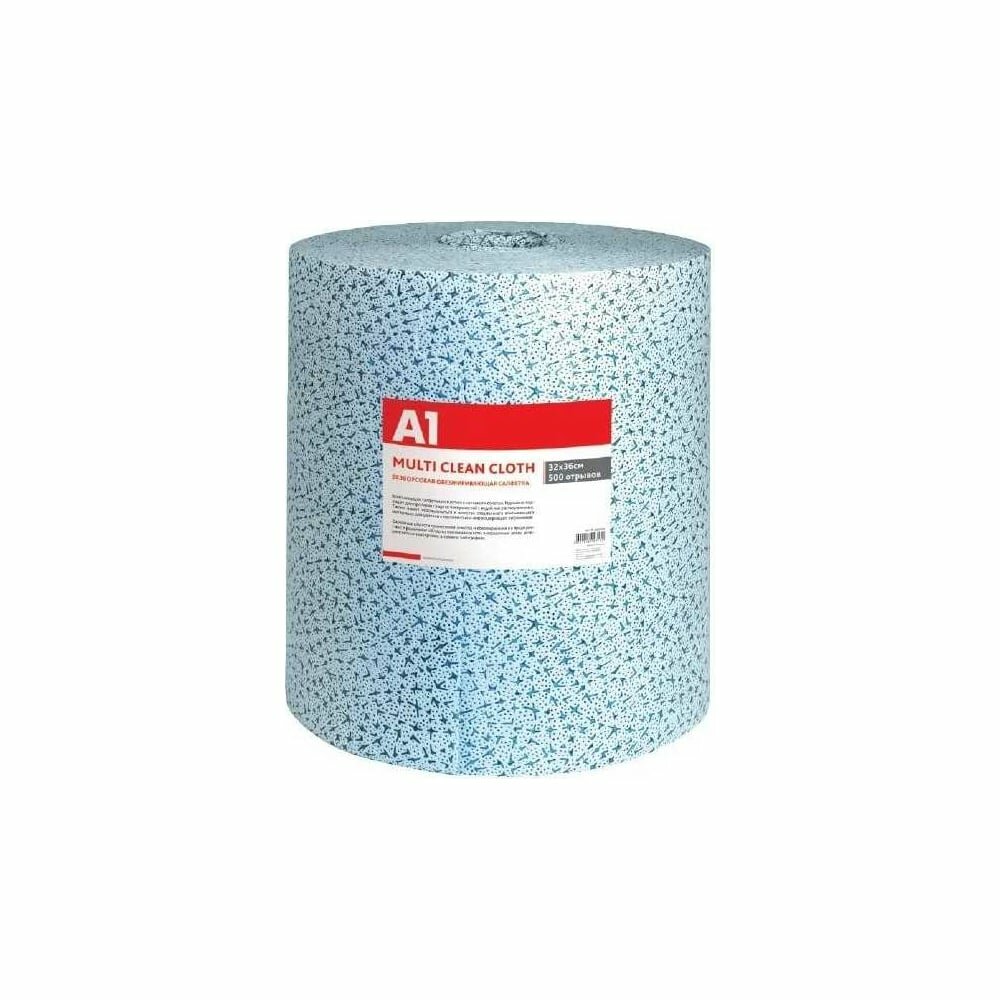 Салфетки для обезжиривания безворсовые в рулоне A1 MULTI CLEAN CLOTH, гусиные лапки, 500 отрывов 32 100MC-0500